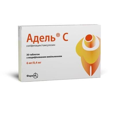 Адель С таблетки з модиф. вивіл. по 6 мг/0.4 мг №30 (15х2)