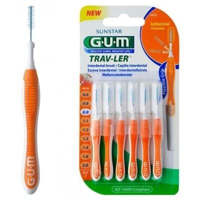 Інтердентальні щітки GUM TravLer, 0,9 мм, 6 шт