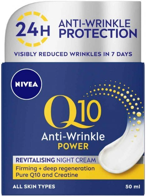 Крем для обличчя Nivea Q10 Power нічний відновлюючий проти зморшок, 50 мл
