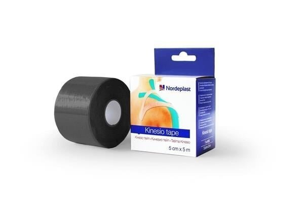Кінезіо тейп Nordeplast 5 см х 5 м, чорний
