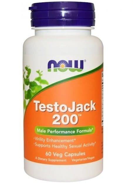 Тестостероновий бустер NOW TestoJack 200 капсули №60
