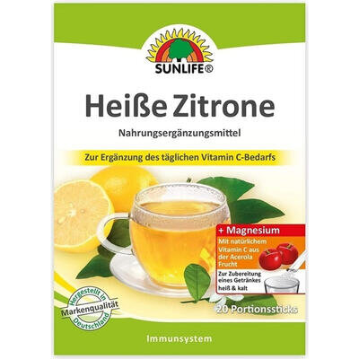 Вітаміни Sunlife Heibe Zitrone Sticks напій гарячий порошок по 4 г №20 у стіках