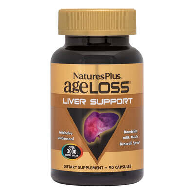 Комплекс для підтримки печінки Nature's Plus AgeLoss Liver Support, 90 капсул