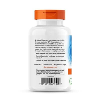 Вітамін С 500 мг Doctor's Best Vitamin C, 120 вегетаріанських капсул