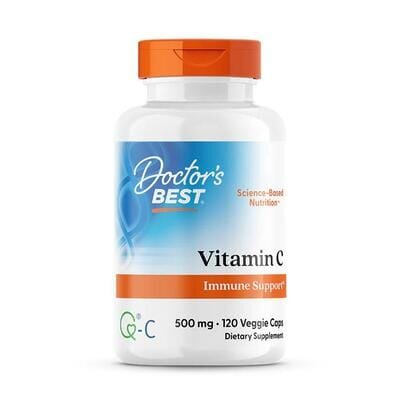Вітамін С 500 мг Doctor's Best Vitamin C, 120 вегетаріанських капсул