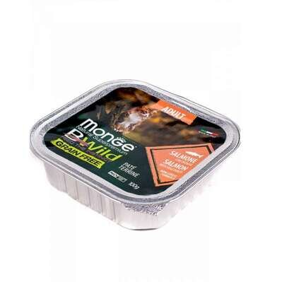 Паштет Monge BWild Grain Free Adult Cat для дорослих котів лосось, 100 г