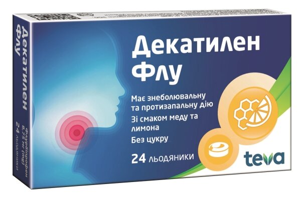 Декатилен Флу льодяники по 8.75 мг №24 (12х2)