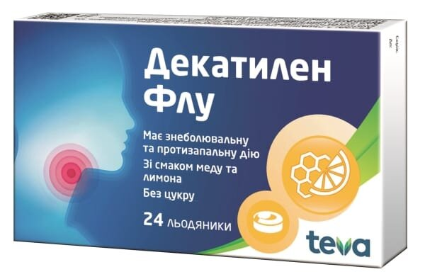 Декатилен Флу льодяники по 8.75 мг №24 (12х2)