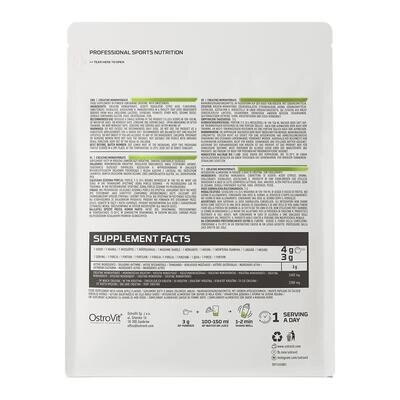 Креатин моногідрат OstroVit Creatine Monohydrate зелене яблуко, 300 г