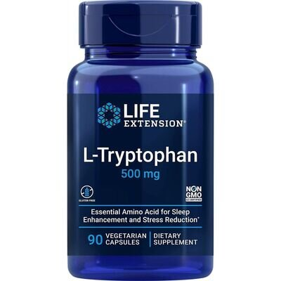 L-Триптофан Life Extension L-Tryptophan 500 мг капсули №90