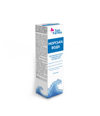 Морська вода San Farma аерозоль по 125 мл у флак.
