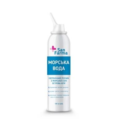 Морська вода San Farma аерозоль по 125 мл у флак.