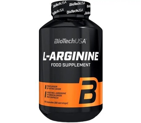 Амінокислота Biotech L-Arginine Mega Caps, 90 капсул