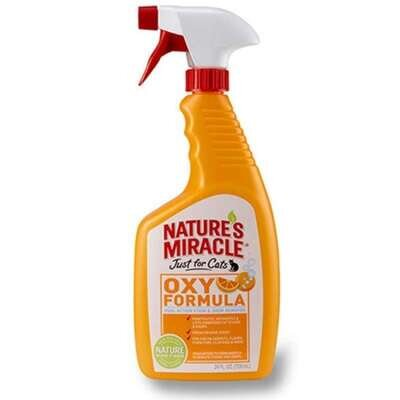 Спрей для видалення плям і запахів Nature's Miracle Set-In Stain Destroyer Oxy Formula Оранж-Оксі для котів, 709 мл