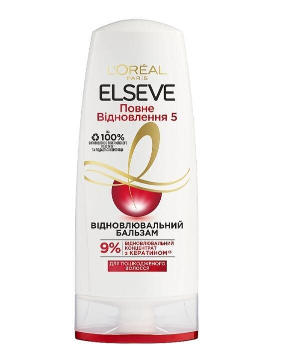 Бальзам-ополіскувач Elseve L'Oreal Paris Повне Відновлення-5 для ослабленого або пошкодженого волосся, 200 мл