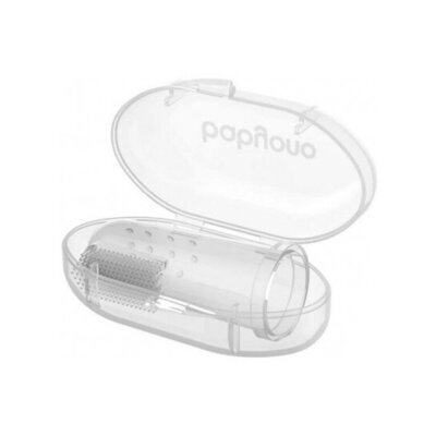 Зубна щітка BabyOno 723/01 з масажем для ясен прозора, 1 штука