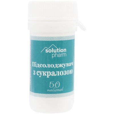 Цукрозамінник Solution Pharm підсолоджувач із сукралозою таблетки №50