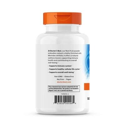 Ноні Doctor's Best Noni Fruit Powder, 120 рослинних капсул
