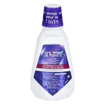 Ополіскувач для порожнини рота Crest 3D White Luxe Glamorous White Fresh Mint, 237 мл