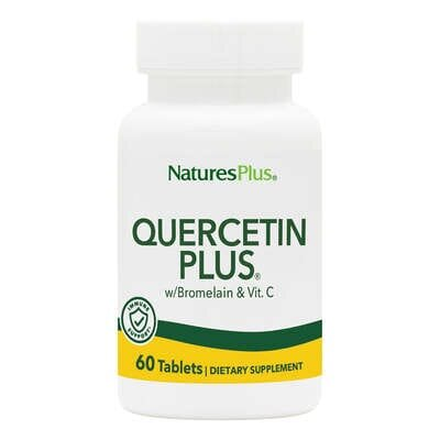 Кверцетин, Бромелайн та Вітамін С Nature's Plus Quercetin plus Bromelain & Vitamin C, 60 таблеток