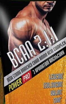 Суміш аминокислотная Power Pro ВСАА 2: 1: 1, апельсин, 500 г