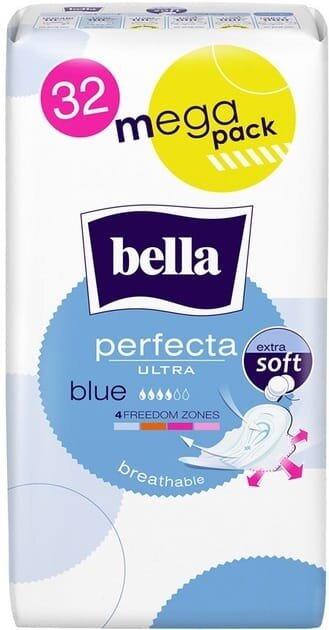 Прокладки гігієнічні Bella Perfecta Ultra Blue Extra Soft, 32 шт