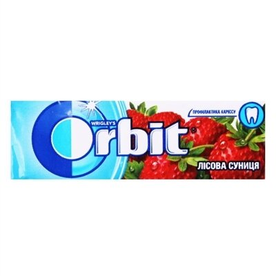 Жувальна гумка Orbit без цукру Лісова суниця, 14 г