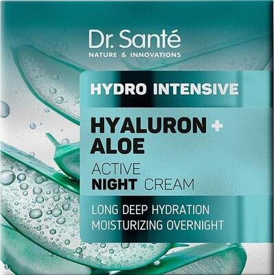 Крем для обличчя Dr.Sante Hydro Intensive Активний Гіалурон + Алое нічний, 50 мл