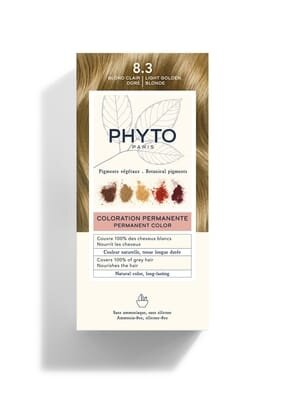 Крем-фарба Phyto Phytocolor, тон 8.3 світло-русий золотистий, 60 мл + 40 мл