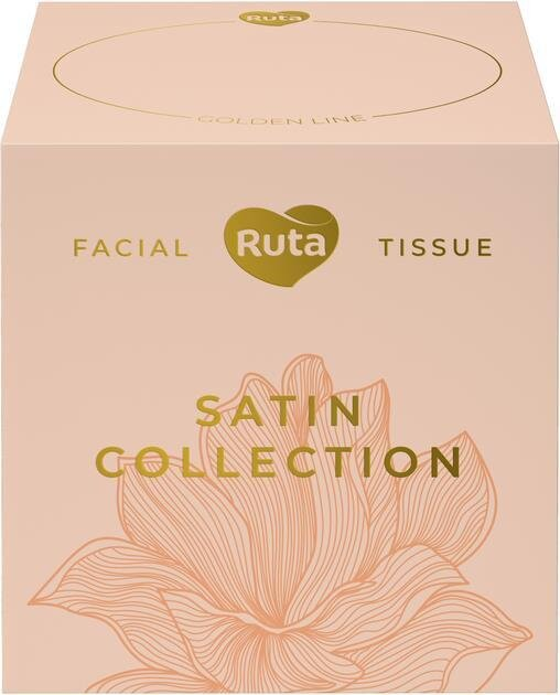 Серветки косметичні Ruta Satin Collection двошарові, 80 шт