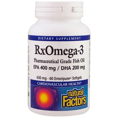 Риб'ячий жир Омега 3 Natural Factors Rx Omega-3, 60 капсул
