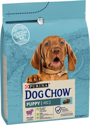 Корм сухий для цуценят Purina Dog Chow Puppy Lamb зі смаком ягняти, 2,5 кг