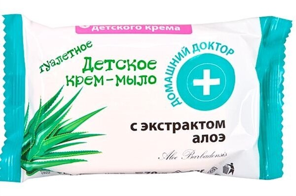 Крем-мило дитяче Домашній Доктор, алое, 70 г