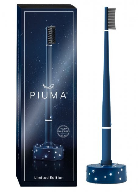 Набір Piuma Зубна щітка Piuma Swarovski Soft синя + база-календар під щітку