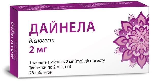 Дайнела таблетки по 2 мг №28 у бліс.