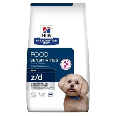 Корм сухий Hill's Prescription Diet Canine Z/D Mini для дорослих собак малих порід при харчовій алергії, 1 кг