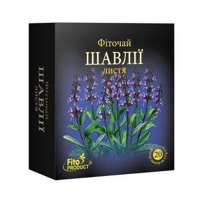 Фіточай Фітопродукт №28 Шавлії листя по 1,5 г №20 в філ.-пак.
