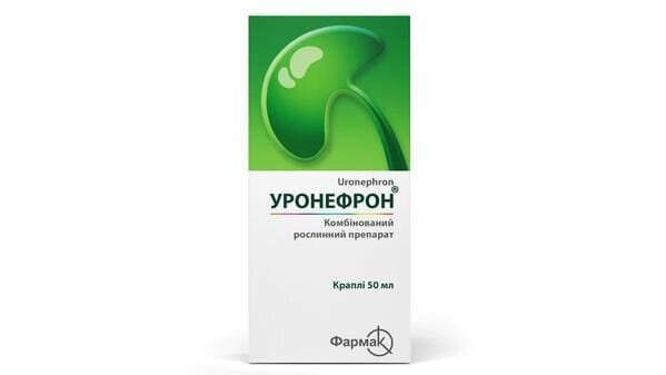 Уронефрон краплі по 50 мл у флак.