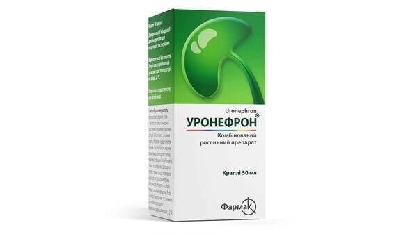 Уронефрон краплі по 50 мл у флак.