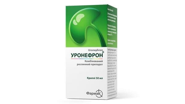 Уронефрон краплі по 50 мл у флак.