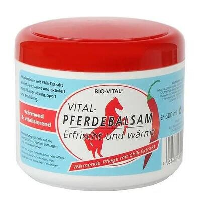 Бальзам кінський Bio-Vital Pferdebalsam Chili розігріваючий, 500 мл