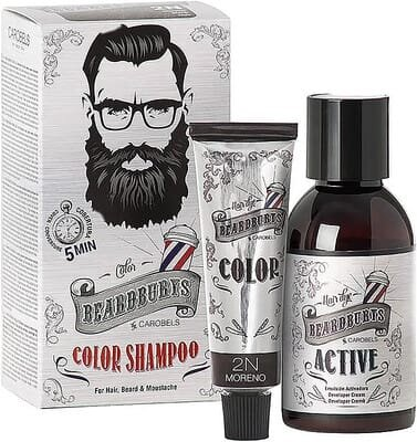 Набір для фарбування Beardburys 2N чорний для волосся, бороди і вусів, 30мл/45мл