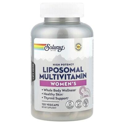 Мультивітаміни Solaray Women's Liposomal Multivitamin, 120 веганських капсул