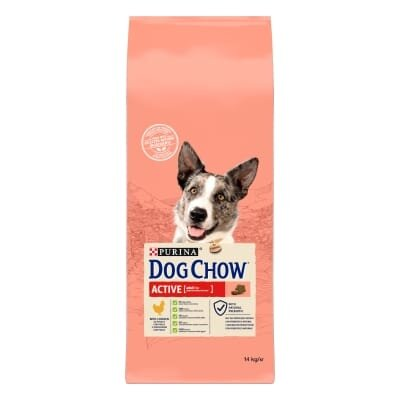 Корм сухий для дорослих активних собак Purina Dog Chow Active Adult зі смаком курки, 14 кг