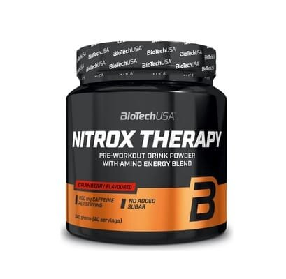 Передтренувальний комплекс Biotech Nitrox Therapy cranberry, 340 г