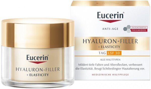 Крем для обличчя Eucerin Hyaluron Filler + Elasticity SPF30 денний антивіковий для підвищення пружності шкіри (83568), 50 мл
