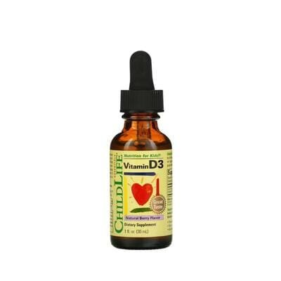 Вітамін Д3 ChildLife Vitamin D3 Drops зі смаком ягід краплі, 30 мл
