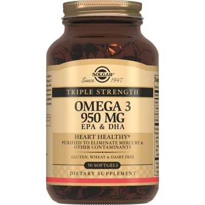 Омега-3 Solgar Triple Strength Omega-3 950 мг м'які капсули №50