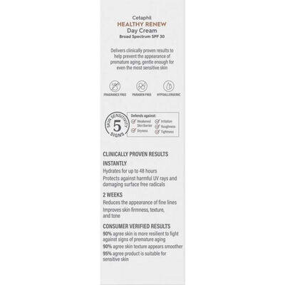 Крем для обличчя Cetaphil Healthy Renew Day Cream денний Здорове відновлення SPF30, 48 г