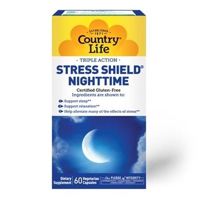 Вітамінно-мінеральний комплекс Country Life Stress Shield Nighttime капсули №60